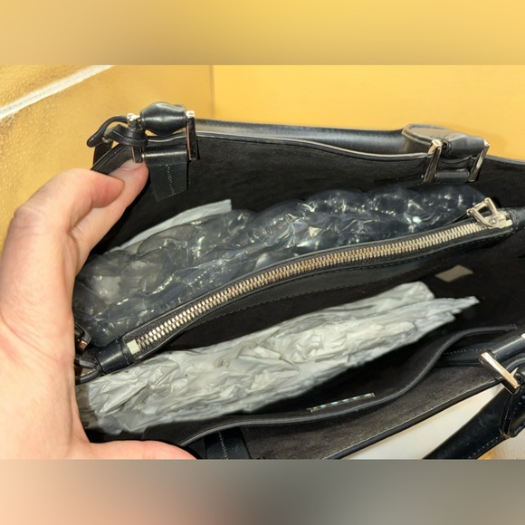 Michael Kors Collection shoulder bag satchel suede/leather black/tan - Picture 10 of 14